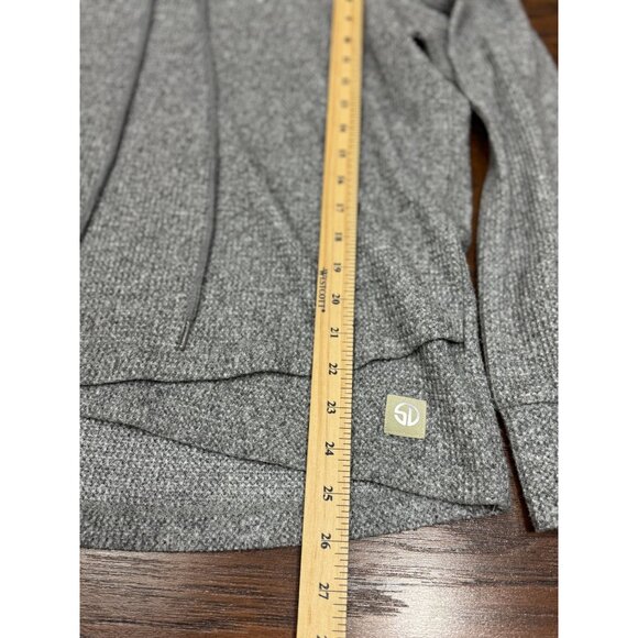 Straight down L Womens Golf thermal long sleeve Cowl neck Gray Sweater Hoodie - Picture 11 of 11